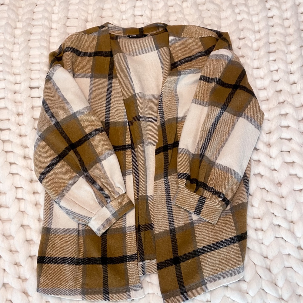 Plaid Cardigan